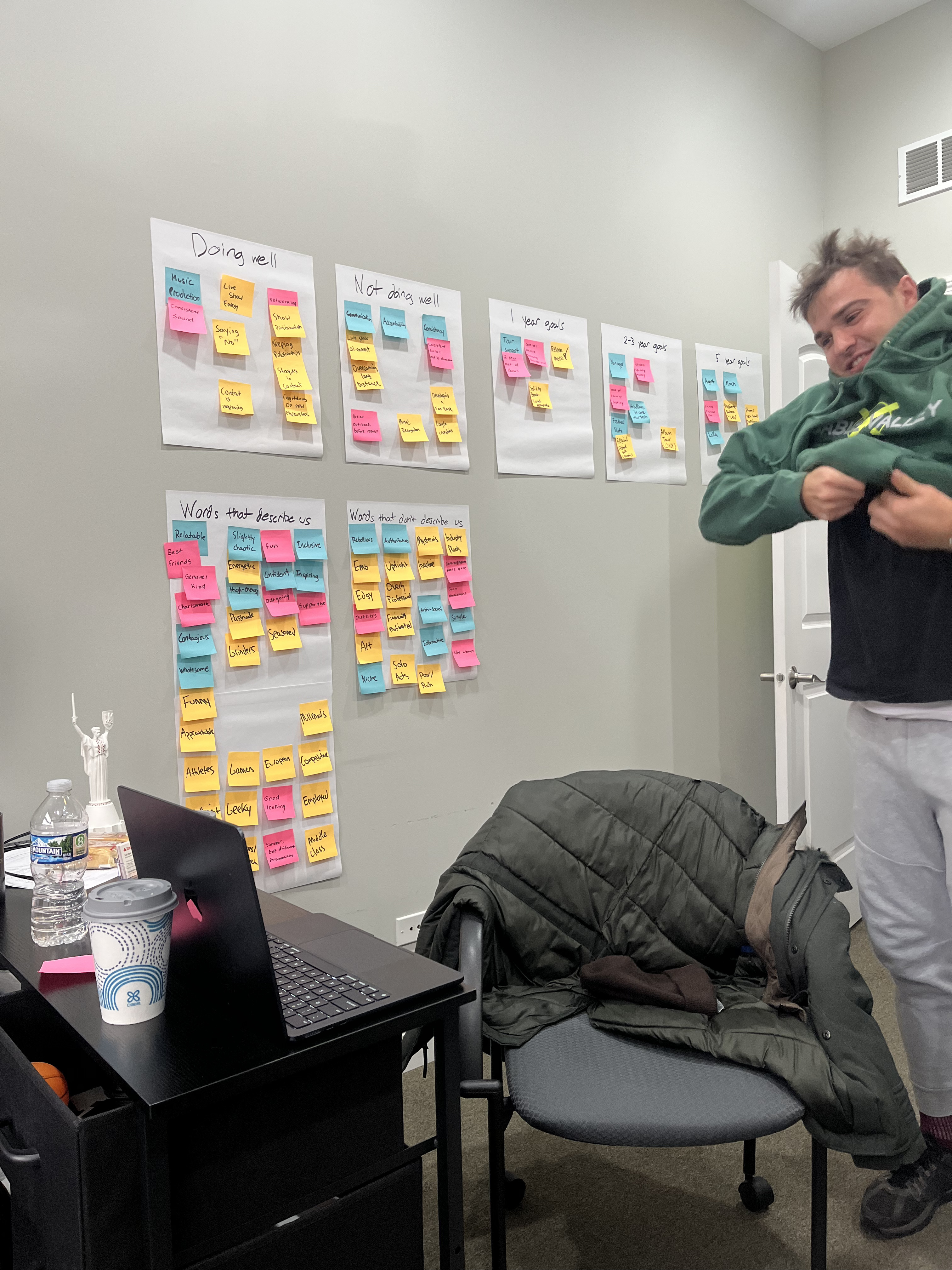 Candid shot from the workshop